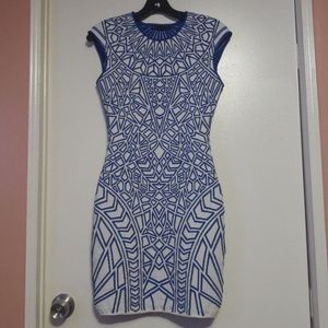 RVN DRESS WHITE AND BLUE